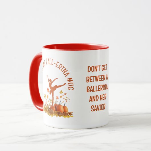 Ballerina My FALL-ERINA BALLET Erntedank Tasse (Vorderseite Links)
