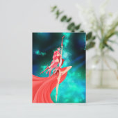 Ballerina Nachthimmel Postkarte (Stehend Vorderseite)