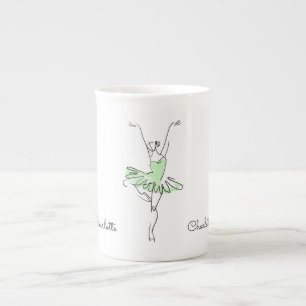 Ballerina-Name-Kaffee-Tasse Porzellantasse