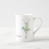 Ballerina-Name-Kaffee-Tasse Porzellantasse (Rechts)