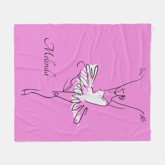 Ballerina-Name- u. -farbFleecedecken Fleecedecke (Vorderseite (Horizontal))