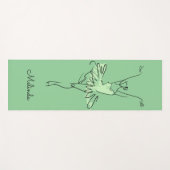 Ballerina-Name- u. -farbyogamatte Yogamatte (Vorderseite (Horizontal))