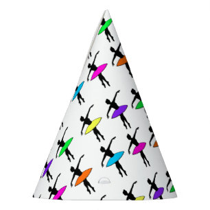 Ballerina Neon Ballet Dancers Tance Class Partyhütchen