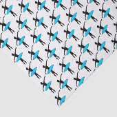 Ballerina Neon Ballet Tänzerin Silhouette Seidenpapier (Ausschnitt)