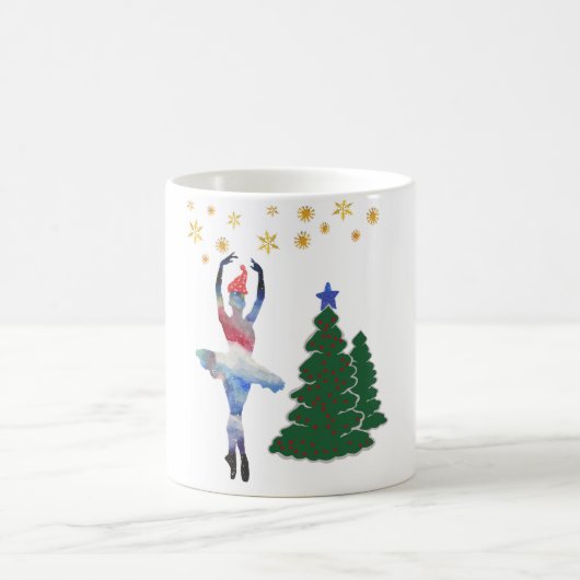 Ballerina Neujahr Weiß 325 ml Klassische Weiße Tas Kaffeetasse (Mittel)