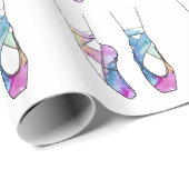 Ballerina Niedlich Ballet Geschenkpapier (Rolleneckpunkt)