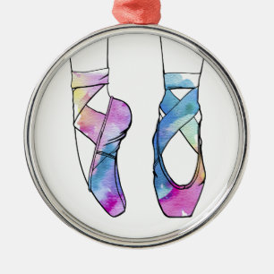 Ballerina Niedlich Ballet Silbernes Ornament