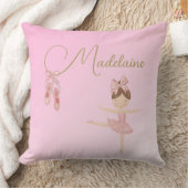 Ballerina Niedlich Pink Moderne Girl Kissen (Decke)