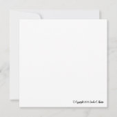 Ballerina Note Card w Little Miss Sweet Pea Dankeskarte (Rückseite)