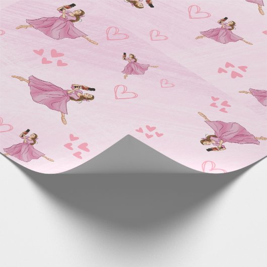 Ballerina Nutcracker Ballett Geschenkpapier (Ecke)
