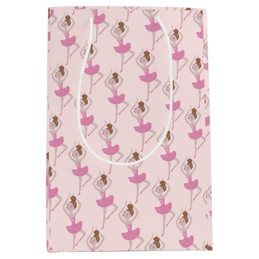 Ballerina Nutcracker Ballett Mittlere Geschenktüte (Vorderseite)