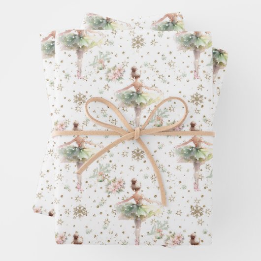 Ballerina Nutcracker Fairy Story Geschenkpapier Set (Beispiel)