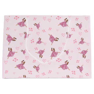 Ballerina Nutcracker Geburtstagsmuster Große Geschenktüte