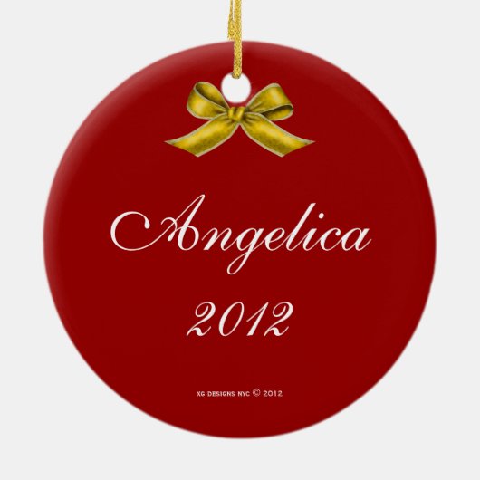 Ballerina Nutcracker Runde PersonLized Ornament (Hinten)