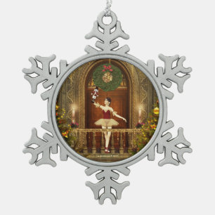 Ballerina Nutcracker Tanzen Schneeflocken Ornament
