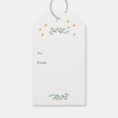 Ballerina Nutcracker Weihnachtsmarken Geschenkanhänger (Rückseite)