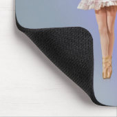 Ballerina, Orchidee auf lila Mousepad (Ecke)