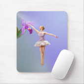 Ballerina, Orchidee auf lila Mousepad (Mit Mouse)