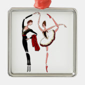 BALLERINA ORNAMEN DER DON QUICHOTE SILBERNES ORNAMENT (Vorne)