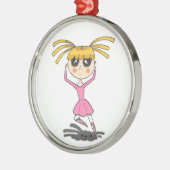 Ballerina Ornament Aus Metall (Links)
