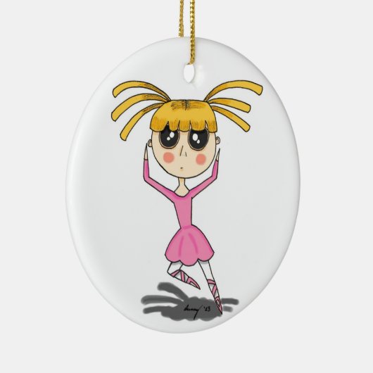 Ballerina Ornament - Rosa (Rechts)