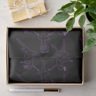Ballerina Outlines Black Tissue Paper Seidenpapier