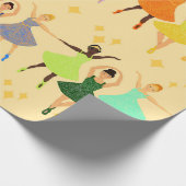 Ballerina-Packpapier Geschenkpapier (Ecke)
