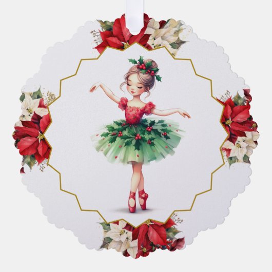 Ballerina Paper Ornament (Vorderseite)
