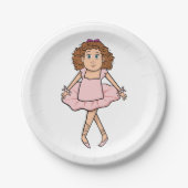 Ballerina Pappteller (Vorderseite)