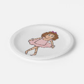 Ballerina Pappteller (Schrägansicht)