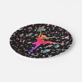 Ballerina Pappteller (Schrägansicht)