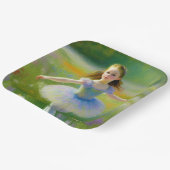 Ballerina Pappteller (Gewinkelt)