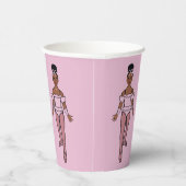 Ballerina Party 8oz Paper Cup, #1 Pappbecher (Rechts)
