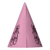 Ballerina Party Hat Pink Partyhütchen (Rückseite)