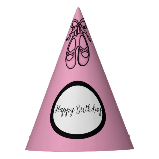 Ballerina Party Hat Pink Partyhütchen (Vorderseite)
