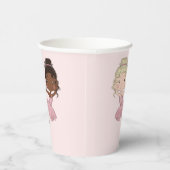 Ballerina Party Personalisiert Pappbecher (Rechts)