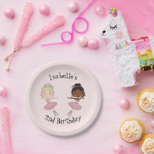 Ballerina Party Personalisierte Teller (Party)