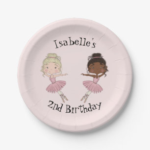 Ballerina Party Personalisierten Teller
