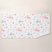 Ballerina Pattern Badehandtuch (Badehandtuch)