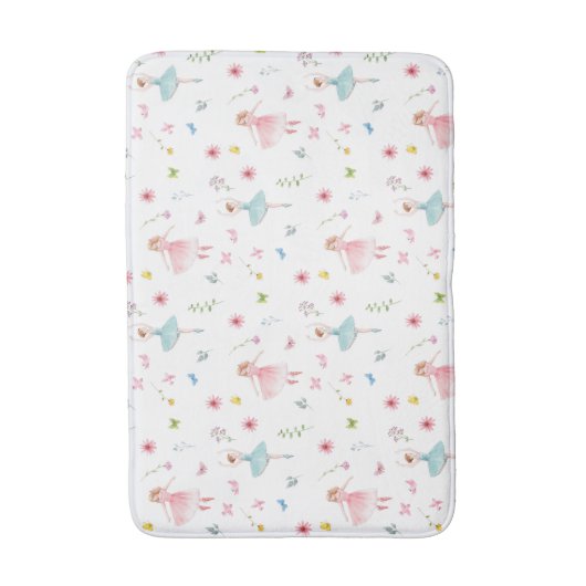 Ballerina Pattern Badematte (Vorderseite Vertikal)