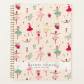 Ballerina Pattern Cute Ballet Dancers Weekly Planer (Vorderseite)