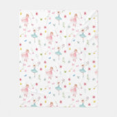 Ballerina Pattern Fleecedecke (Vorderseite)