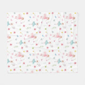Ballerina Pattern Fleecedecke (Vorderseite (Horizontal))