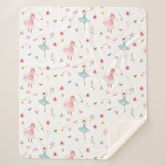 Ballerina Pattern Sherpadecke (Vorderseite)