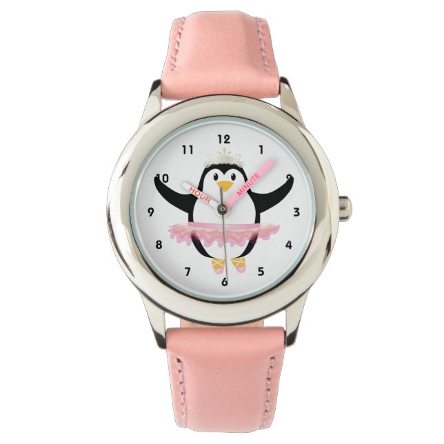 Ballerina Penguin Armbanduhr (Vorderseite)