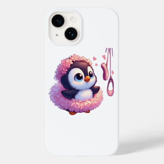 Ballerina Penguin Dreams Case-Mate iPhone Hülle (Rückseite)