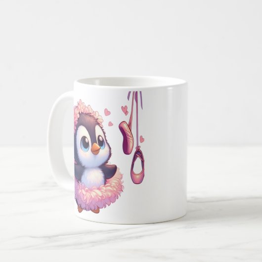 Ballerina Penguin Dreams Kaffeetasse (Vorderseite Links)