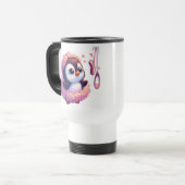 Ballerina Penguin Dreams Reisebecher (Vorderseite Links)