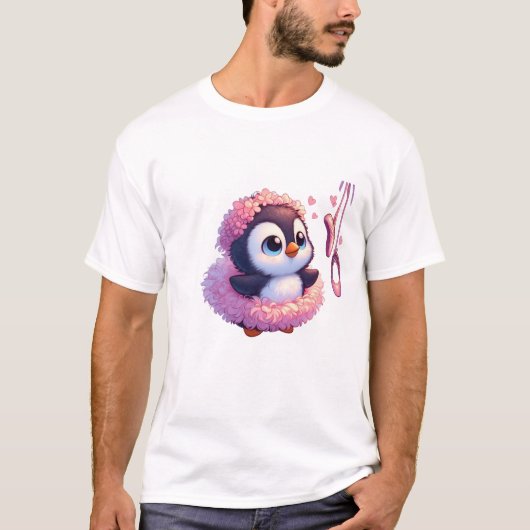 Ballerina Penguin Dreams T-Shirt (Vorderseite)