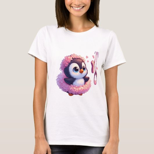 Ballerina Penguin Dreams T-Shirt (Vorderseite)